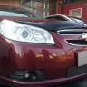 Защита радиатора "Standart" Chevrolet Epica (2006-2013) чёрная купить недорого с доставкой в Истра