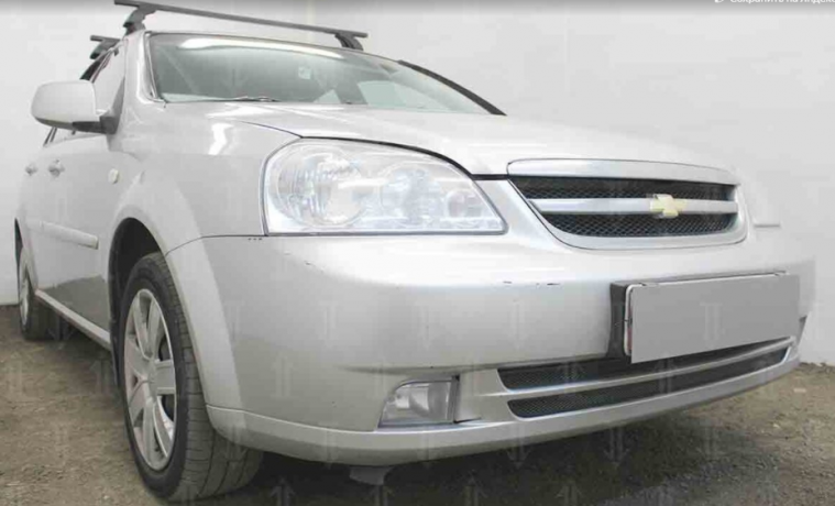 Защита радиатора "Standart" Chevrolet Lacetti седан (2004-2013) чёрная купить недорого с доставкой в Истра