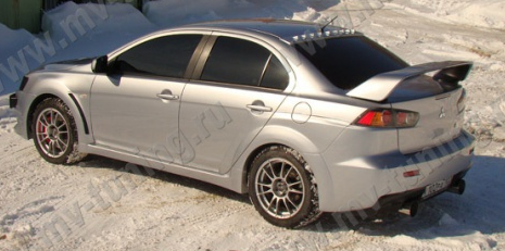 Козырек на заднее стекло с 9 зубьями для Mitsubishi Lancer X (2007-2016) купить недорого с доставкой в Истра