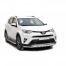 Защита переднего бампера «Труба двойная» (d51) для Toyota RAV4 рестайлинг (2015-н.в.)(Окрашенное) купить недорого с доставкой в Истра