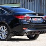 Диффузор заднего бампера var №2 (с килями + стоп сигнал) для Mazda 6 (2013-н.в.) купить недорого с доставкой в Истра