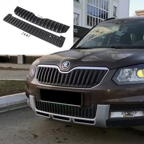 Зимний экран верхний, (текстурный пластик) для Skoda Yeti Outdoor (2013-2018) купить недорого с доставкой в Истра