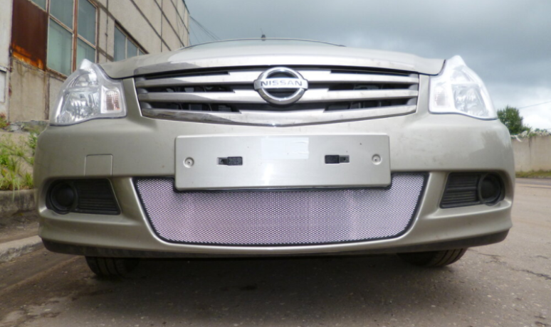 Защита радиатора "Standart" Nissan Almera хром купить недорого с доставкой в Истра
