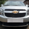 Защита радиатора "Standart" Chevrolet Orlando (2009-2015) верх, чёрная купить недорого с доставкой в Истра