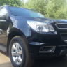Защита радиатора "Standart" Chevrolet Trailblazer (2012-2015) чёрная купить недорого с доставкой в Истра