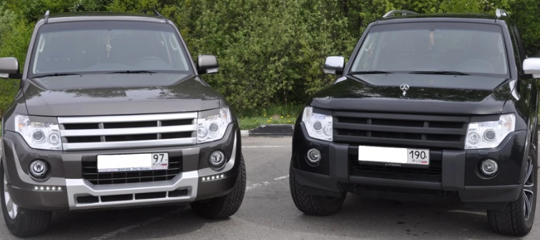 Решетка радиатора "Broomer Design" var №2 для Mitsubishi Pajero 4 (2006-2015) купить недорого с доставкой в Истра