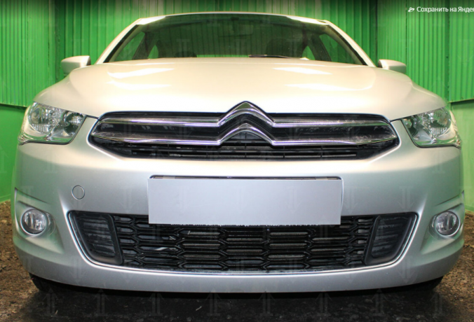 Защита радиатора "Standart" Citroen C-Elysee (2012-2017) чёрная купить недорого с доставкой в Истра