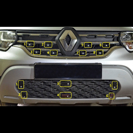 Заглушка №1 (верх) "КАРТ" для Renault Duster 2 (с 2021 г.в.) купить недорого с доставкой в Истра