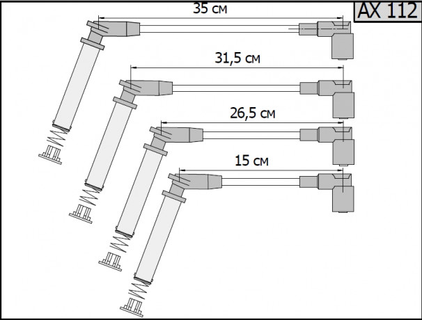 Провода высоковольтные для Ford Fiesta 1.3 (1319060,1319061,1319062,1319063) купить недорого с доставкой в Истра