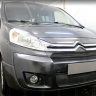 Защита радиатора "Standart" Citroen Jumpy рестайлинг (2012-2017) верх, чёрная купить недорого с доставкой в Истра