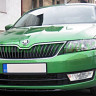 Спойлер переднего бампера (текстурный пластик) для Skoda Rapid (2012-н.в.) купить недорого с доставкой в Истра