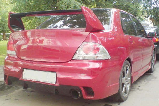 Спойлер высокий стиль "EVO" var №1 для Mitsubishi Lancer IX 2003-2009 купить недорого с доставкой в Истра