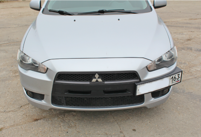 Рамка под номер на передний бампер для Mitsubishi Lancer X (2007-2016) купить недорого с доставкой в Истра