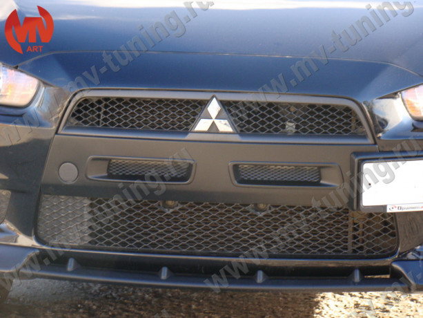 Воздуховоды радиатора в передний бампер (Цельные) var №1 для Mitsubishi Lancer X (2007-2010) купить недорого с доставкой в Истра