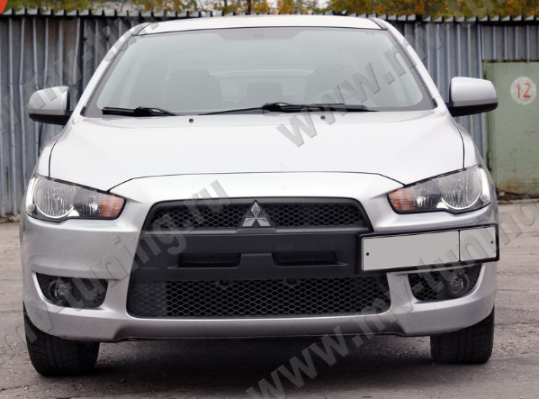 Воздуховоды радиатора в передний бампер (Цельные) var №2 для Mitsubishi Lancer X (2007-2010) купить недорого с доставкой в Истра