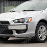 Воздуховоды радиатора в передний бампер (Цельные) var №2 для Mitsubishi Lancer X (2007-2010) купить недорого с доставкой в Истра