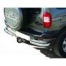 Защита заднего бампера «Уголки Люкс» угловая, цельная для B@3 2123 "Chevrolet Niv@" (d63.5), нержавеющая сталь купить недорого с доставкой в Истра
