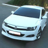 Накладка (юбка) переднего бампера "GT" для Opel Astra H (3D, 5D) купить недорого с доставкой в Истра