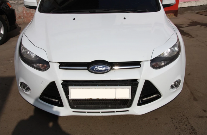 Накладки на фары (реснички) широкие var №1 для Ford Focus 3 (2012-2014) купить недорого с доставкой в Истра