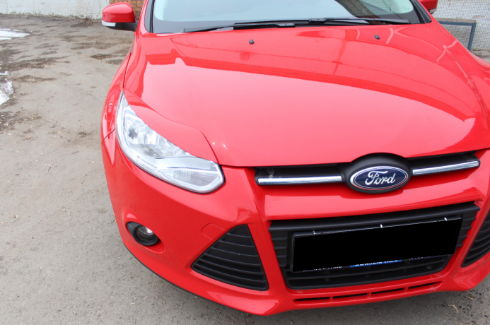 Накладки на фары (реснички) узкие var №2 для Ford Focus 3 (2012-2014) купить недорого с доставкой в Истра