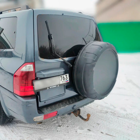 Колпак запасного колеса (Абс шагрень, закрытый) для Mitsubishi Pajero 3 купить недорого с доставкой в Истра