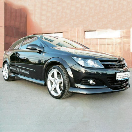 Накладки на пороги "GT" для Opel Astra H (3D, 5D) купить недорого с доставкой в Истра