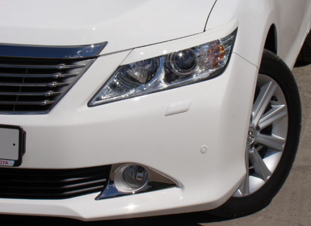 Накладки на фары (реснички) для Toyota Camry XV50 (2012-2014) купить недорого с доставкой в Истра
