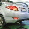 Диффузор заднего бампера var №3 (двойной выхлоп) для Hyundai Solaris (2010-2013) купить недорого с доставкой в Истра
