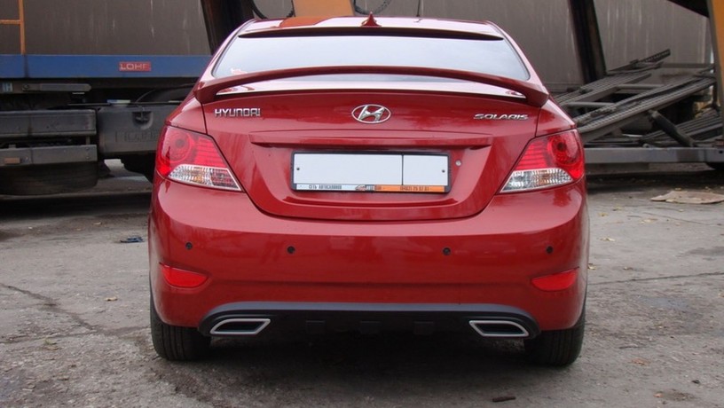 Спойлер высокий для Hyundai Solaris (2010-2016) купить недорого с доставкой в Истра