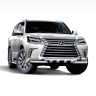 Защита переднего бампера двойная с зубьями d63/63мм (НПС) LEXUS 450D (2015-н.в.) купить недорого с доставкой в Истра