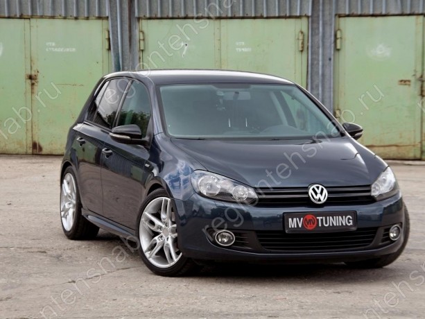 Накладки на пороги "R-Line" для Volkswagen Golf VI (2008-2012) купить недорого с доставкой в Истра