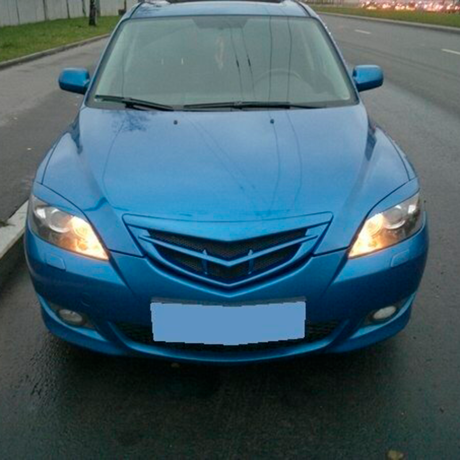 Решетка радиатора "Значок" для Mazda 3, хэтчбэк (2003-2009) купить недорого с доставкой в Истра
