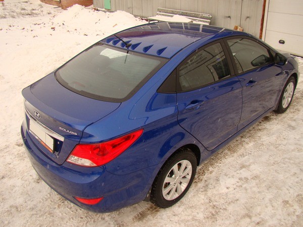 Аэродинамический рассекатель на крышу 6 зубьев для Hyundai Solaris (2010-2016) купить недорого с доставкой в Истра