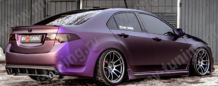 Диффузор заднего бампера с килями для Honda Accord VIII (2008-2013) купить недорого с доставкой в Истра