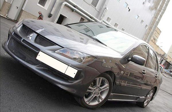 Накладки на фары (реснички) узкие var №1 для Mitsubishi Lancer IX (2003-2009) купить недорого с доставкой в Истра