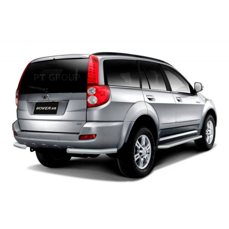 Защита заднего бампера угловая d63мм ИСКРА (ППК) GREAT WALL Hover H5 (2011-н.в.) купить недорого с доставкой в Истра