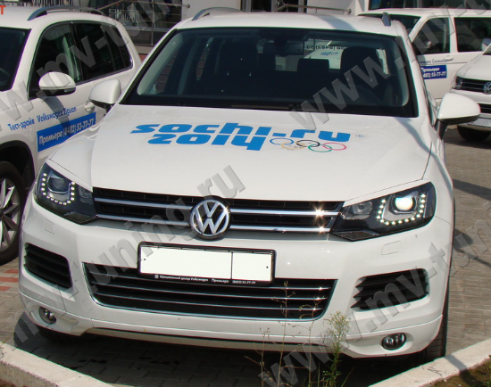Накладки на фары (реснички) для Volkswagen Touareg (2nd generation) (2010-2015) купить недорого с доставкой в Истра