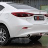 Диффузор заднего бампера var №2 (с килями) для Mazda 3 (2013-н.в.) купить недорого с доставкой в Истра