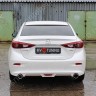 Диффузор заднего бампера var №2 (с килями) для Mazda 3 (2013-н.в.) купить недорого с доставкой в Истра